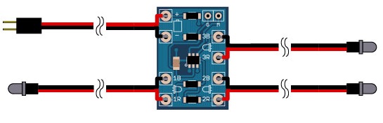 マイコン点灯制御基板 ＬＥＤ接続